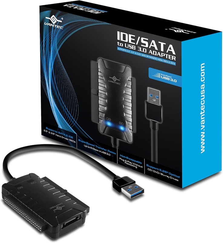 Amazon.com: Vantec SATA/IDE to USB 3.0 Adapter (CB-ISA225-U3): Computers & Accessories