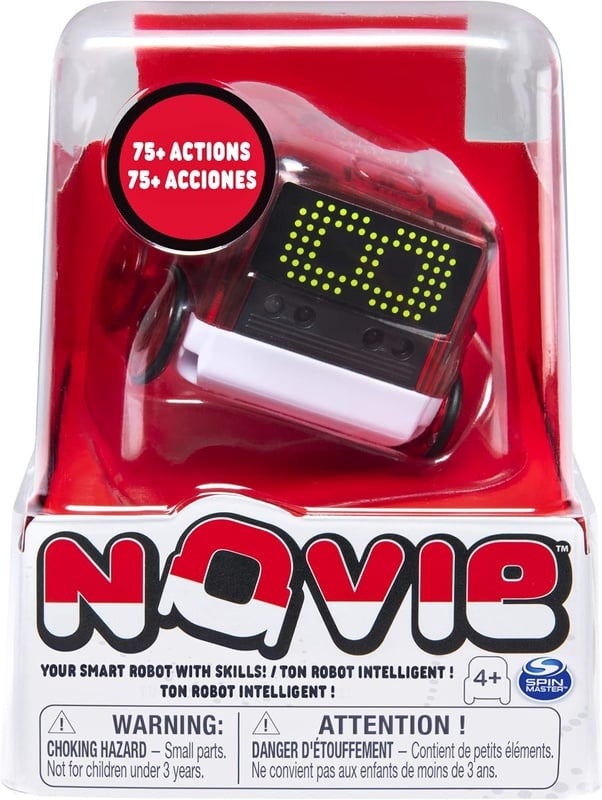 Amazon.com: Novie, Interactive Smart Robot for Kids with Over 75 Actions & Learns 12 Tricks, Red: Toys & Games
