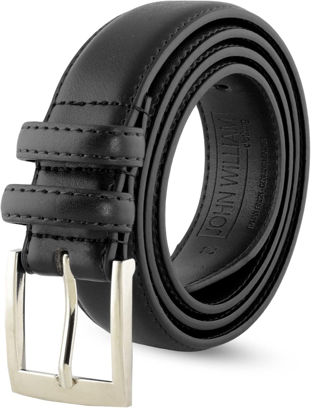 Leather Belts For Men - Mens Black Belt - 1.25