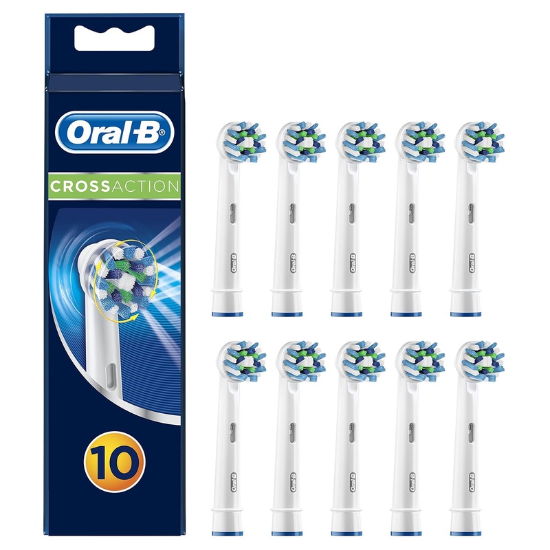 Amazon.com: Braun Oral-B Cross Action Replacement Toothbrush Heads: Health & Personal Care