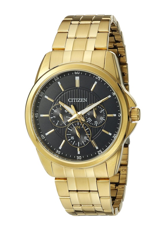 Amazon.com: Citizen Men's Quartz Watch with 12/24 hour time and Day/Date, AG8342-52L: Watches