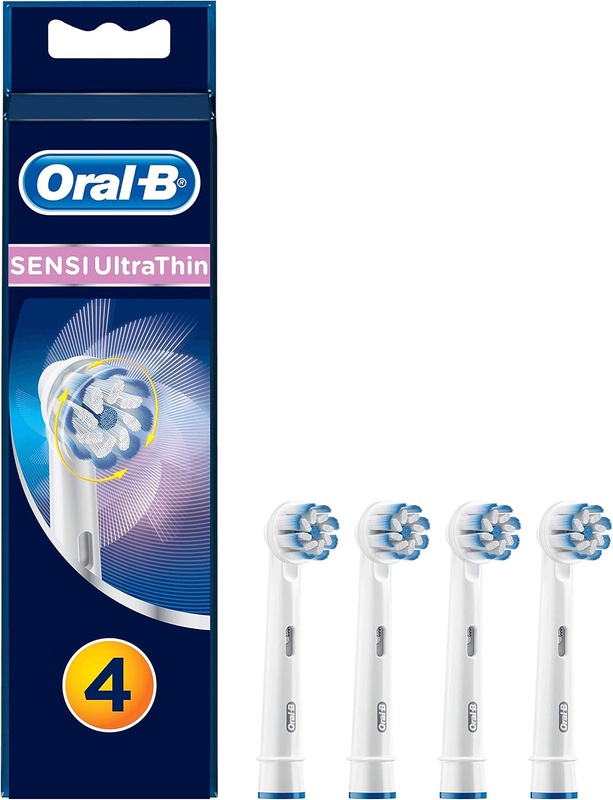Amazon.com: Oral-b Sensi Ultrathin Toothbrush Heads Pack Of 4 Replacement Refills For: Health & Personal Care
