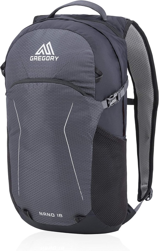 Amazon.com : Gregory Mountain Products Nano 18 Liter Daypack, Eclipse Black, One Size : Sports & Outdoors