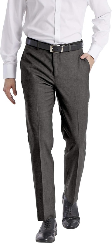 Calvin Klein Men's Slim Fit Performance Flat Front Stretch Dress Pant at Amazon Men’s Clothing store