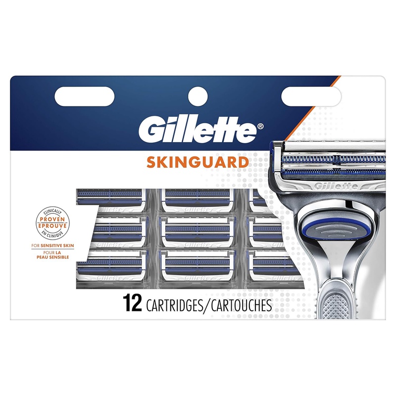 Amazon.com: Gillette SkinGuard Men's Razor Blade Refills, 12Count: Beauty