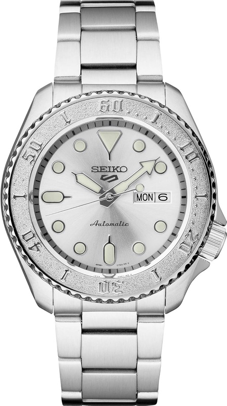 Amazon.com: Seiko Men's 5 Sports Automatic Watch with Stainless Steel Strap, Silver, 22 (Model: SRPE71): Watches