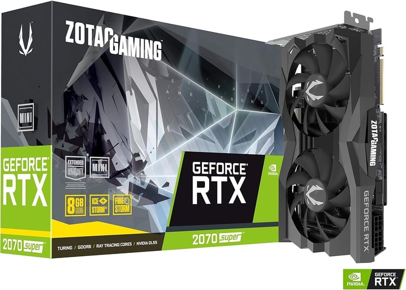 Amazon.com: ZOTAC Gaming GeForce RTX 2070 Super Mini 8GB GDDR6 256-Bit 14Gbps Gaming Graphics Card, IceStorm 2.0, Super Compact, Zt-T20710E-10M: Computers & Accessories