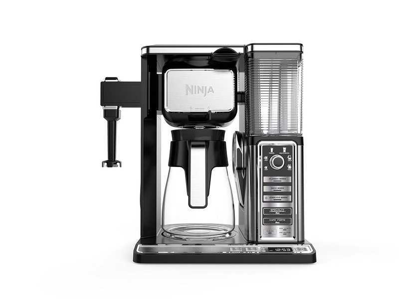 Amazon.com: Ninja Coffee Bar Auto-iQ Programmable Coffee Maker with 6 Brew Sizes, 5 Brew Options, Milk Frother, Removable Water Reservoir and Glass Carafe (CF091): Kitchen & Dining