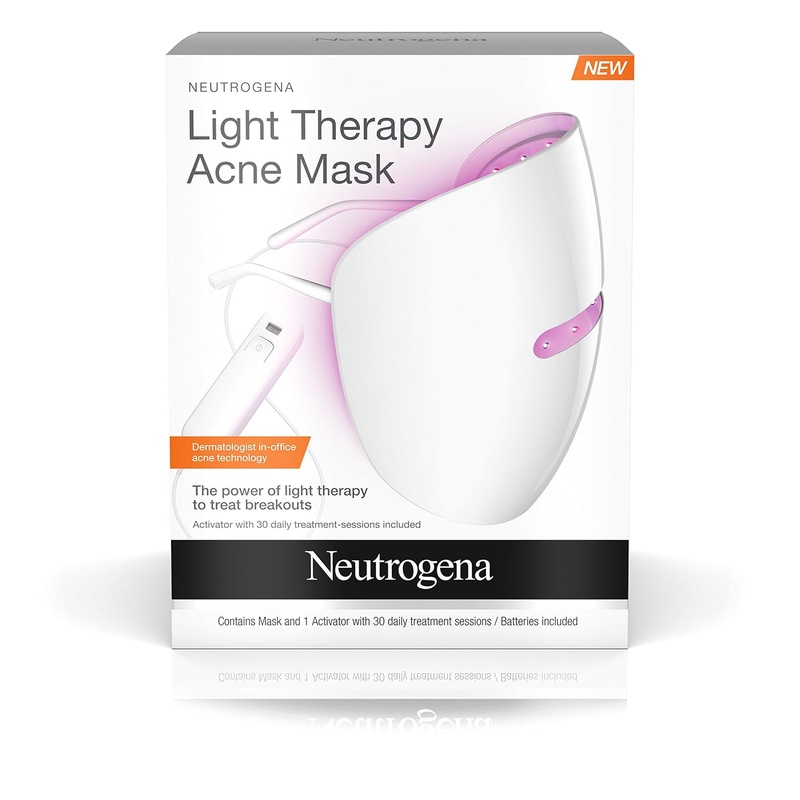 Amazon.com : Neutrogena Light Therapy Acne Treatment Face Mask, Chemical & UV-Free with Clinically Proven Blue & Red Acne Light Technology, Gentle for Sensitive Skin, 1 ct : Beauty