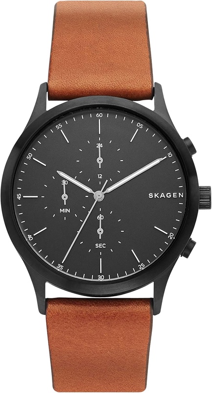 Amazon.com: Skagen Men's Jorn Quartz Analog Stainless Steel and Leather Watch, Color: Brown (Model: SKW6477): Skagen: Watches