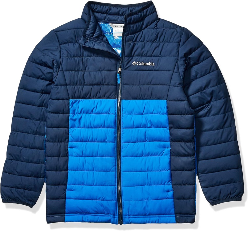 Amazon.com : Columbia Boys Powder Lite Jacket, Super Blue, Collegiate Navy, Large, Big Boys : Clothing