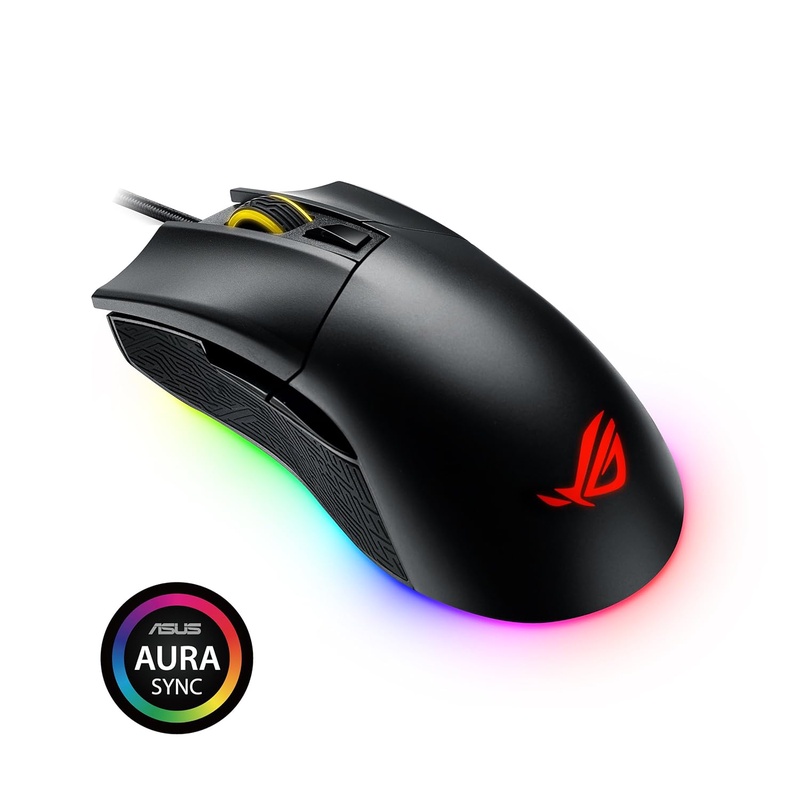 Amazon.com: ASUS ROG Gladius II Origin Wired USB Optical Ergonomic FPS Gaming Mouse featuring Aura Sync RGB, 12000 DPI Optical, 50G Acceleration, 250 IPS sensors and swappable Omron switches: Computers & Accessories