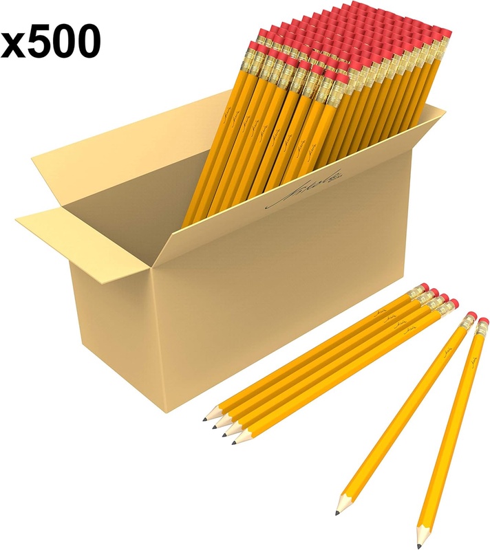 Amazon.com : Bulk Premium Pre-Sharpened Wood Cased #2 HB Pencils 500 Pack : Office Products