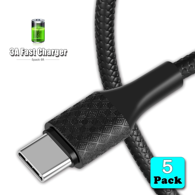 Amazon.com: 3A USB Type C Cable Fast Charging,5Pack 6FT Samsung Galaxy S10 S9 s8 Charger,USB-A to USB-C Fast Charger Cable for Samsung Galaxy S10 S10E S9 S8 Plus Note 10 9 8,Moto Z,LG G8/7,Other USB C Charger: USA Lapton Store
