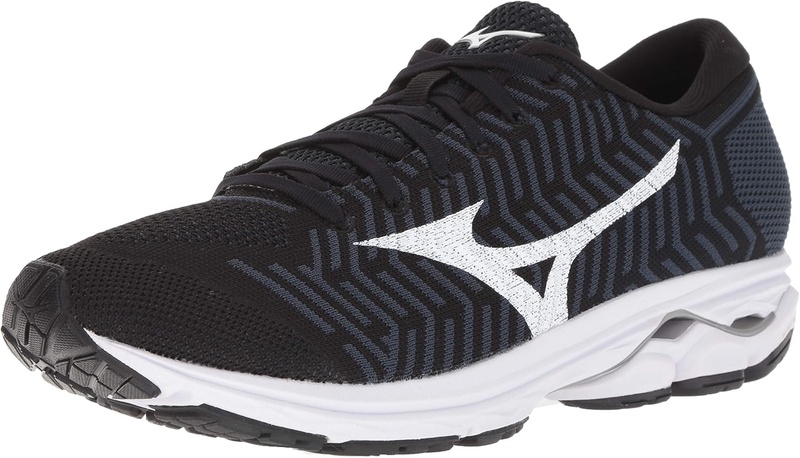 Amazon.com | Mizuno Men's Wave Rider 22 Knit Running Shoe black-ombre blue, 14 D US | Road Running