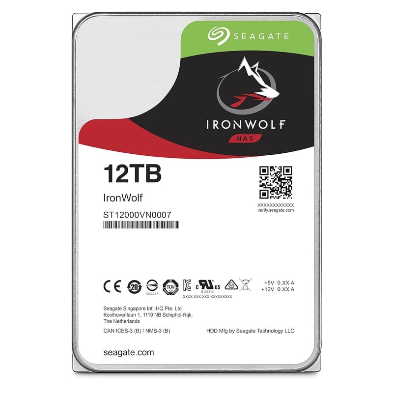 Amazon.com: Seagate 12TB IronWolf NAS SATA 6Gb/s NCQ 256MB Cache 3.5-Inch Internal Hard Drive (ST12000VN0007): Computers & Accessories