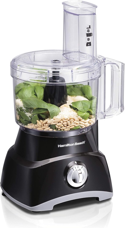 Amazon.com: Hamilton Beach 8-Cup Compact Food Processor & Vegetable Chopper for Slicing, Dicing, Mincing, and puree, 450 Watts, Black (70740): Kitchen & Dining