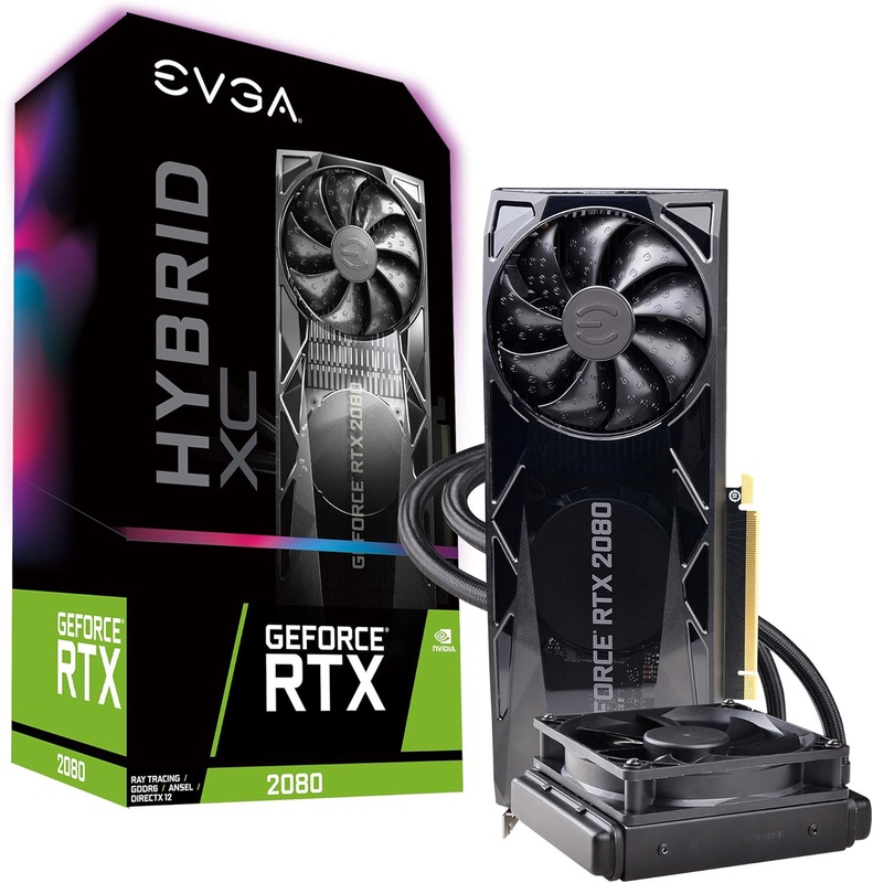 Amazon.com: EVGA GeForce RTX 2080 XC Hybrid Gaming, 8GB GDDR6, HYBRID & RGB LED Graphics Card 08G-P4-2184-KR: Computers & Accessories
