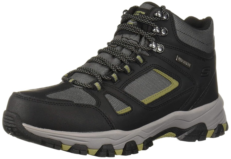 Amazon.com | Skechers Men's SELMEN-REGRAM LACE UP Boot Hiking, BlackGrey, 11.5 Medium US | Hiking Boots