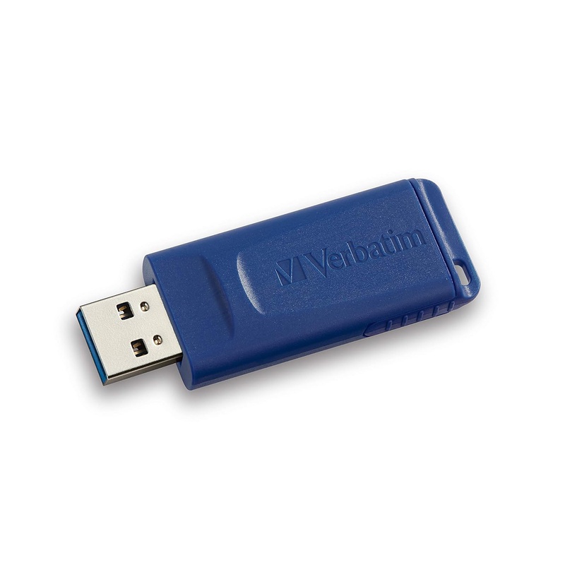 Amazon.com: Verbatim 32GB USB 2.0 Flash Drive - Cap-Less & Universally Compatible - Blue: VERBATIM: Electronics