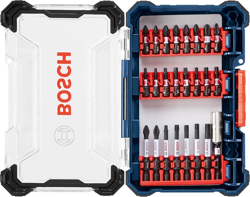 BOSCH 24 Piece Impact Tough Screwdriving Custom Case System Set SDMS24 - - Amazon.com