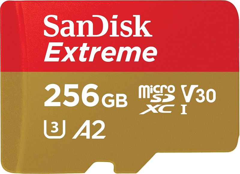 Amazon.com: SanDisk 256GB Extreme microSD UHS-I Card with Adapter - U3 A2 - SDSQXA1-256G-GN6MA: Computers & Accessories