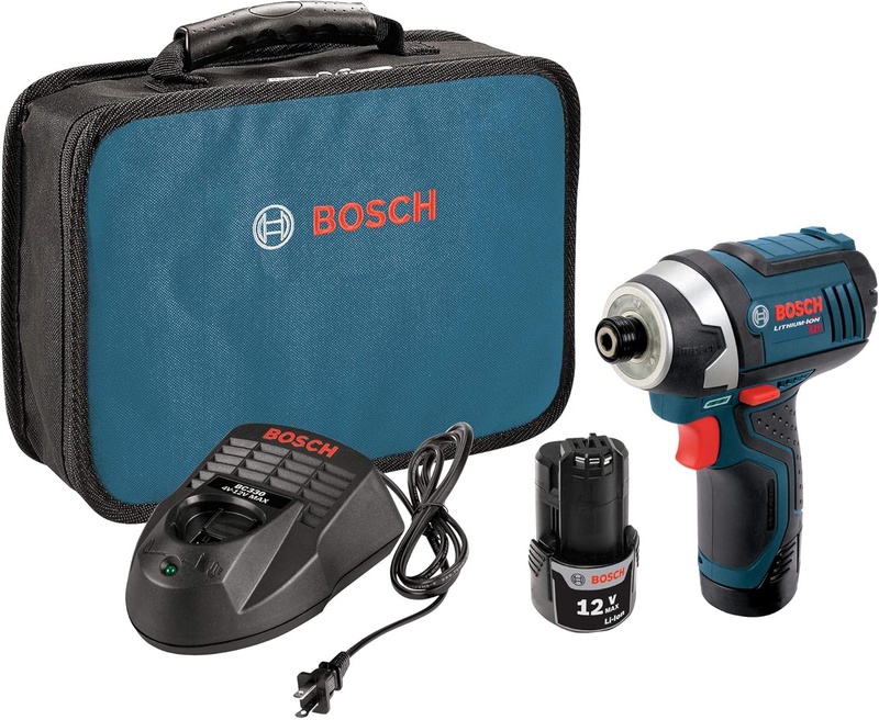Bosch PS41-2A 12V Max 1/4-Inch Hex Impact Driver Kit with 2 Batteries, Charger and Case - Power Impact Drivers - Amazon.com