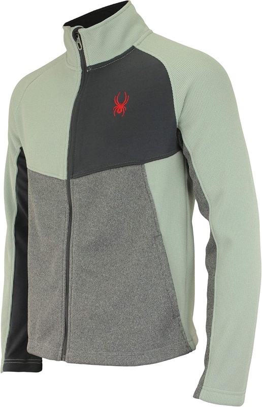 Amazon.com: Spyder Men's Heath Color Block Full Zip Sweater, Cirrus Medium: Clothing