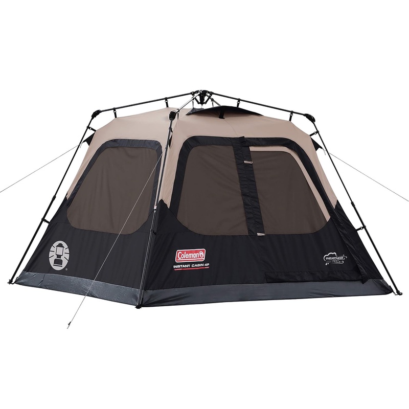 Amazon.com : Coleman 4-Person Cabin Tent with Instant Setup | Cabin Tent for Camping Sets Up in 60 Seconds : Family Tents : Sports & Outdoors