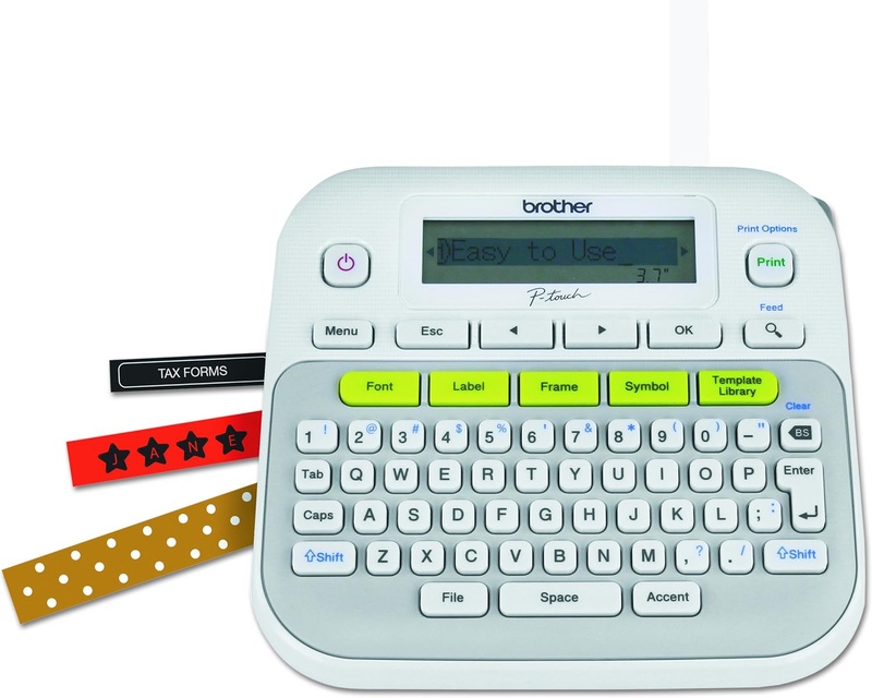 Amazon.com : Brother P-touch, PTD210, Easy-to-Use Label Maker, One-Touch Keys, Multiple Font Styles, 27 User-Friendly Templates, White : Office Products