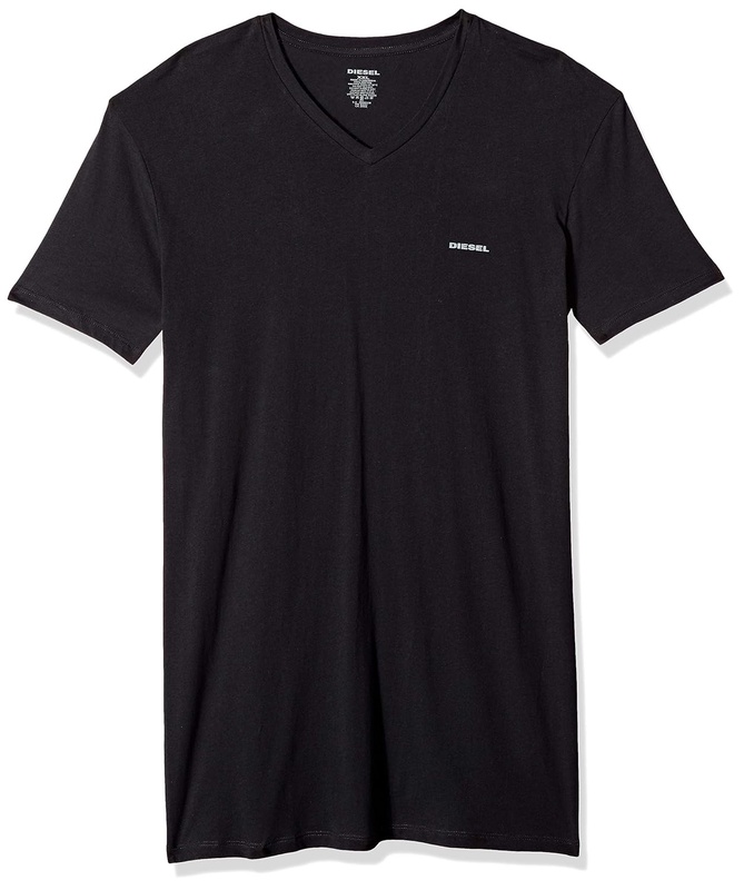 Amazon.com: Diesel Men's Jake 3-Pack Essentials V-Neck T-Shirt, Black, L: Clothing