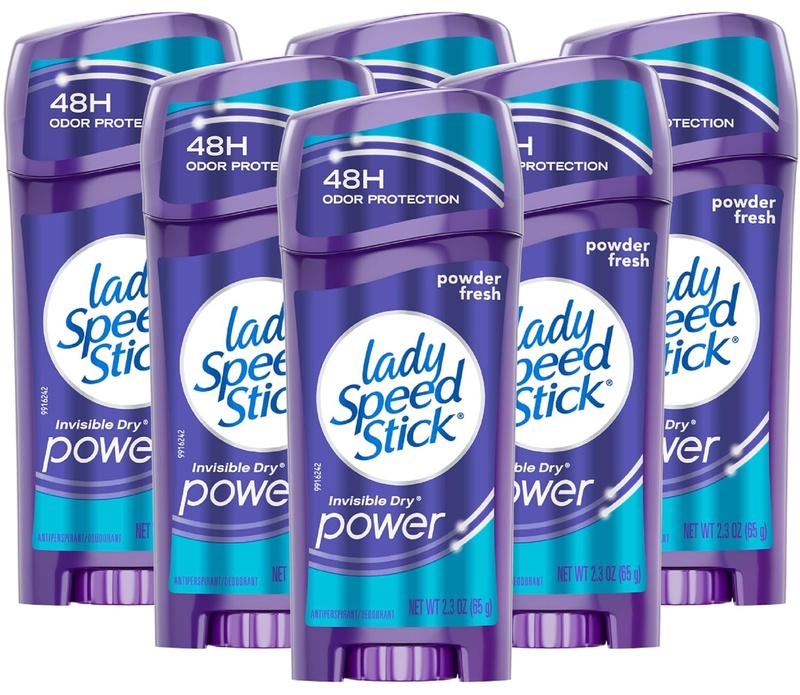 Amazon.com : Lady Speed Stick Antiperspirant Deodorant, Power, Powder Fresh, 2.3 Oz, Pack of 6 : Stick Deodorant For Women : Beauty