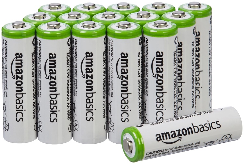 Amazon.com: AmazonBasics AA Rechargeable Batteries (16-Pack) Pre-charged - Battery Packaging May Vary: Home Audio & Theater