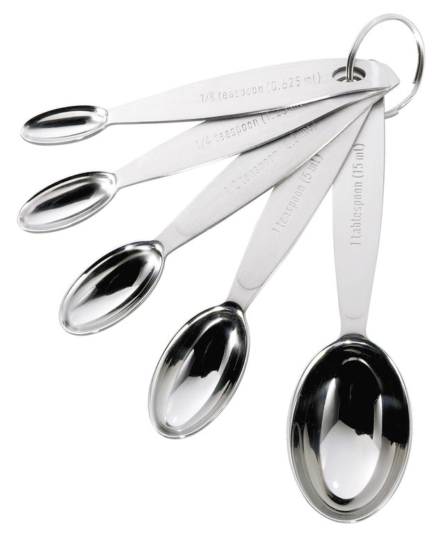 Amazon.com: Cuisipro Stainless Steel Measuring Spoon Set: Kitchen & Dining