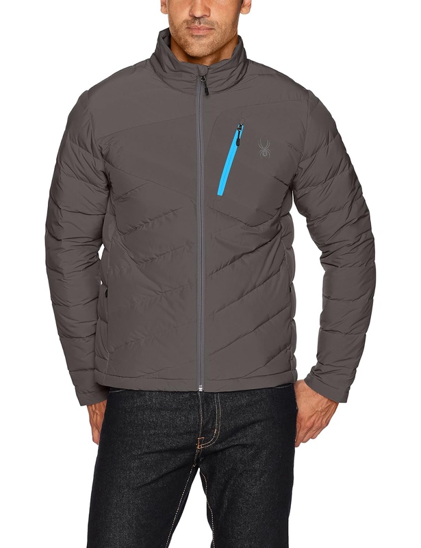 Amazon.com: Spyder Men's Syrround Full Zip Down Jacket, Polar, Small: Sports & Outdoors