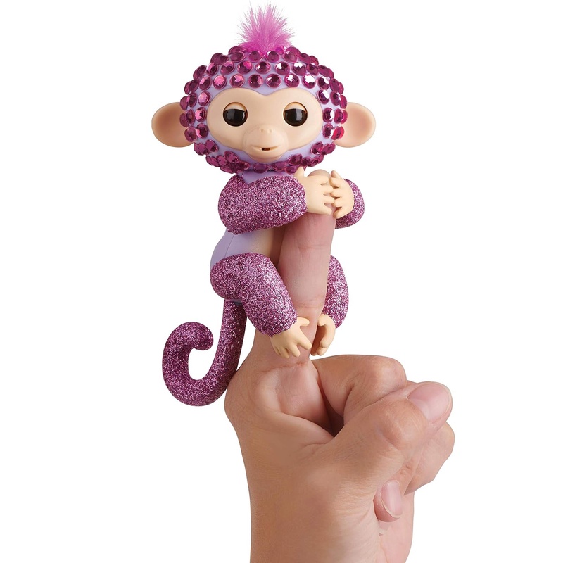 Amazon.com: WowWee Fingerlings Monkeys - Fingerblings - Glitz (Purple/Pink) - Friendly Interactive Toy: Toys & Games