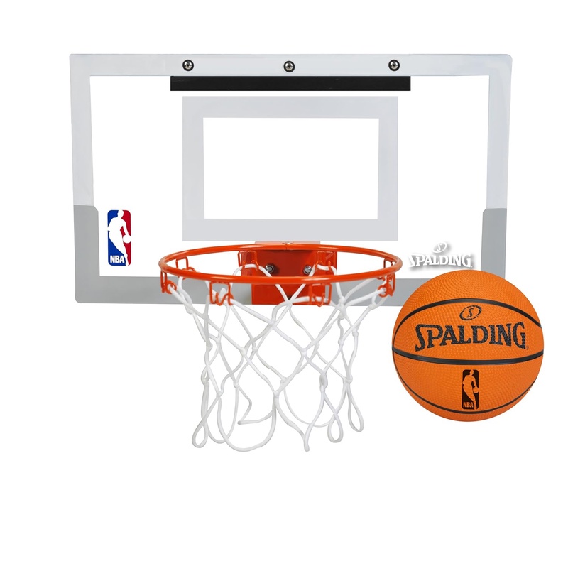 Amazon.com : Spalding NBA Slam Jam Over-The-Door Mini Basketball Hoop : Wall Mount Basketball Backboards : Sports & Outdoors