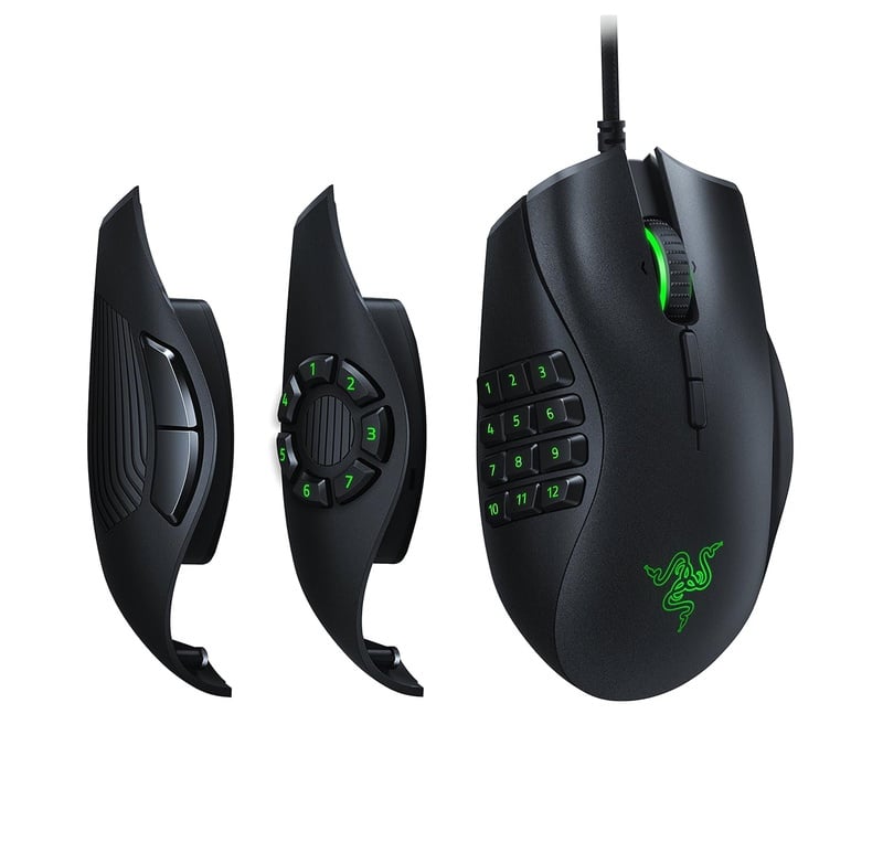 Amazon.com: Razer Naga Trinity Gaming Mouse: 16,000 DPI Optical Sensor - Chroma RGB Lighting - Interchangeable Side Plate w/ 2, 7, 12 Button Configurations - Mechanical Switches: Computers & Accessories