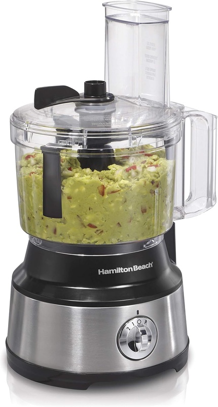 Amazon.com: Hamilton Beach Food Processor & Vegetable Chopper for Slicing, Shredding, Mincing, and Puree, 10 Cups - Bowl Scraper, Stainless Steel: Kitchen & Dining