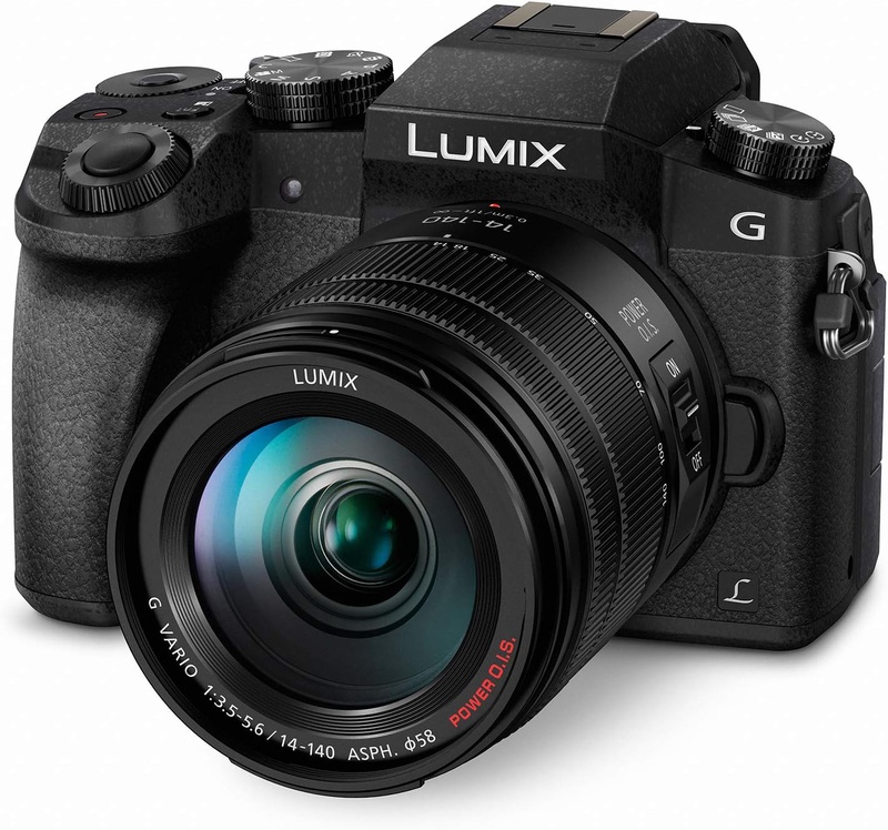 Amazon.com : Panasonic LUMIX G7 4K Mirrorless Camera, with 14-140mm Power O.I.S. Lens, 16 Megapixels, 3 Inch Touch LCD, DMC-G7HK (USA BLACK) : Camera & Photo