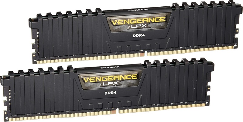 Corsair Vengeance LPX 16GB (2x8GB) DDR4 DRAM 3200MHz C16 Desktop Memory Kit - Black (CMK16GX4M2B3200C16) at Amazon.com