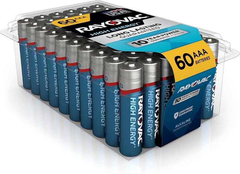 Amazon.com: Rayovac AAA Batteries, Alkaline Triple A Batteries (60 Battery Count): Electronics