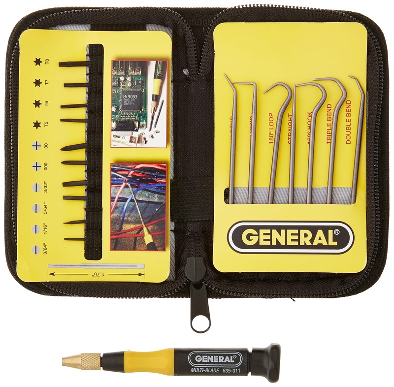 General Tools 63517 Pick and Screwdriver Set with Pouch - - Amazon.com