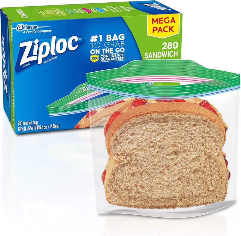 Amazon.com: Ziploc Sandwich Bags, 280 ct: Health & Personal Care
