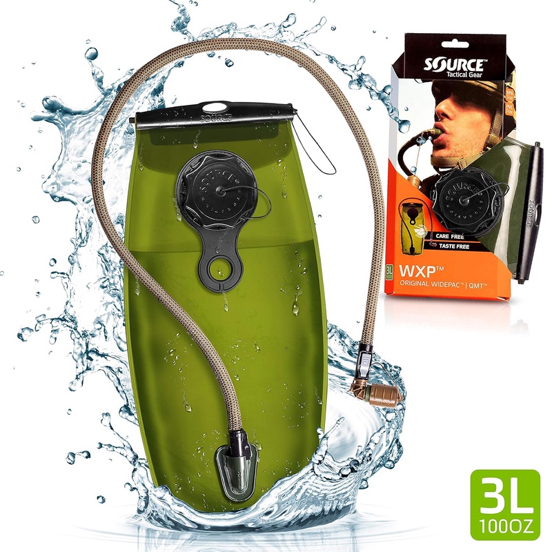 Amazon.com : Source Tactical WXP 3-Liter Hydration Reservoir Leakproof Antimicrobial System with Storm Valve, Coyote : Sports & Outdoors