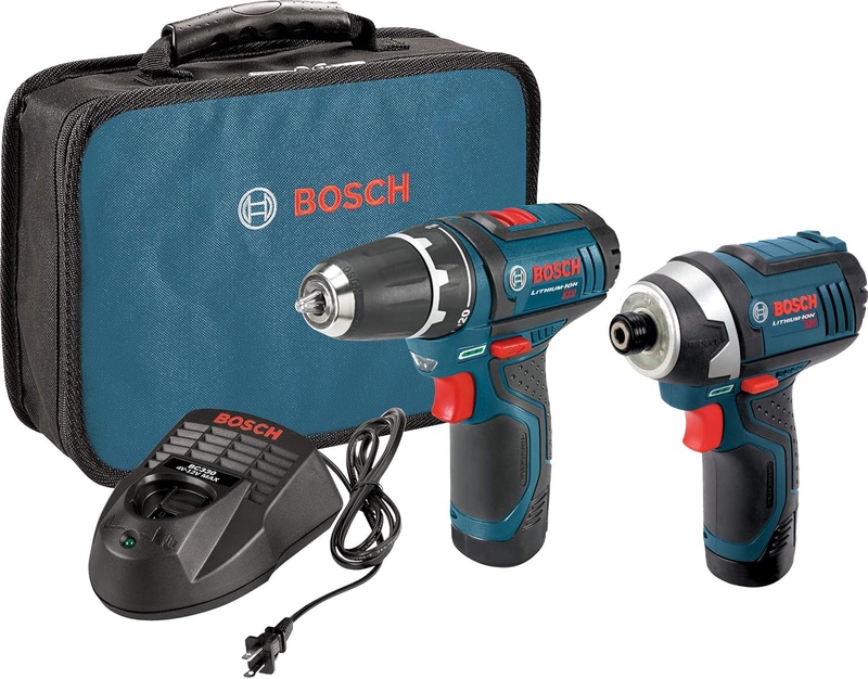 Bosch Power Tools Combo Kit CLPK22-120 - 12-Volt Cordless Tool Set (Drill/Driver and Impact Driver) with 2 Batteries, Charger and Case - Power Hammer Drills - Amazon.com