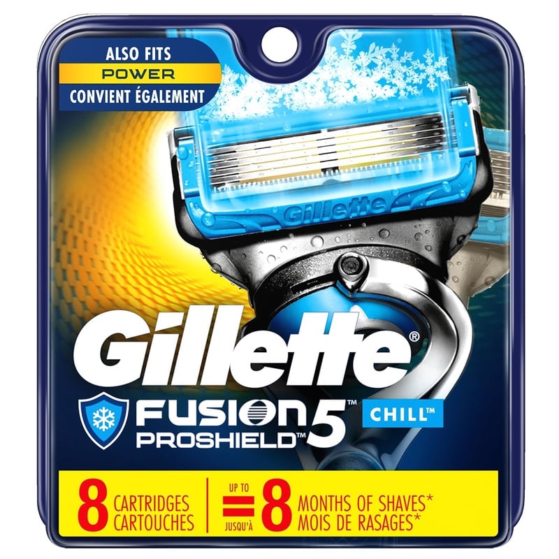Amazon.com: Gillette Fusion ProShield Chill Men's Razor Blade Refills, 8 Count, Mens Razors / Blades: Beauty