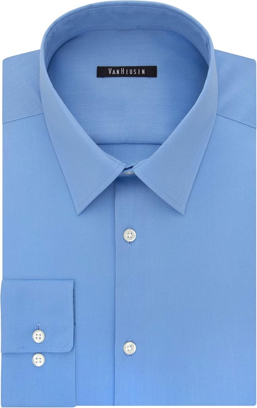 Van Heusen Men's Dress Shirt Slim Fit Flex Collar Stretch Solid at Amazon Men’s Clothing store
