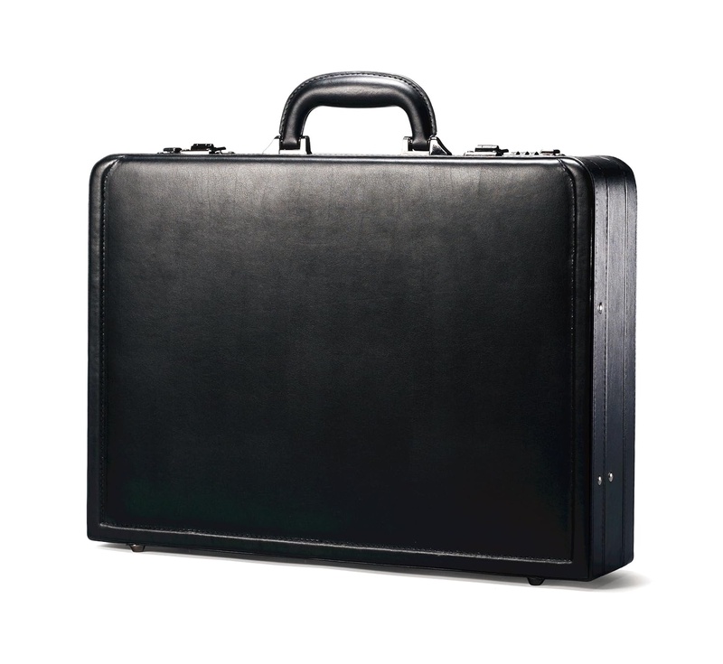 Amazon.com: Samsonite Bonded Leather Attache, Black