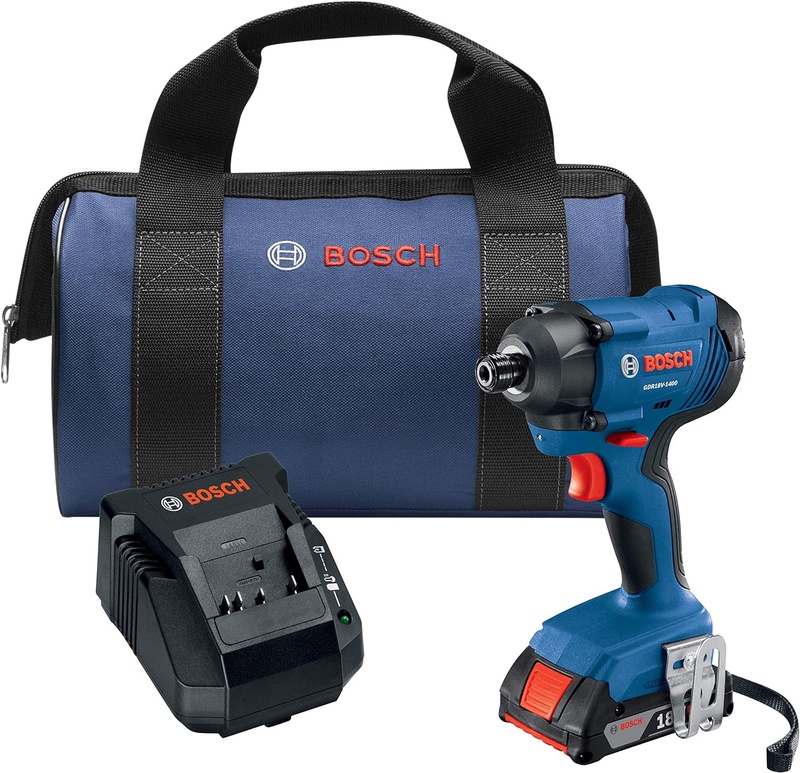 Bosch GDR18V-1400B12 18V 1/4 In. Hex Impact Driver Kit - - Amazon.com